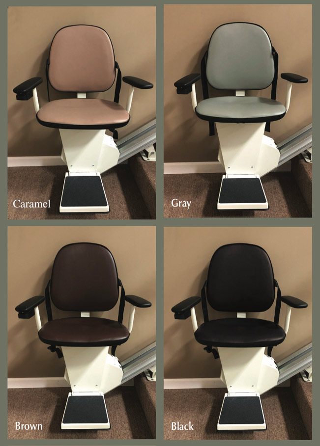 Lift shown in 4 colors: Beige, Gray, Brown, Black